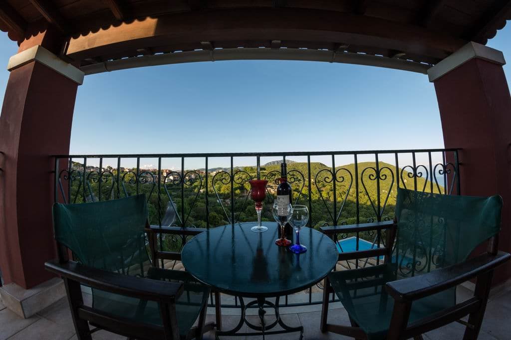 Panoramic views, Villa balcony